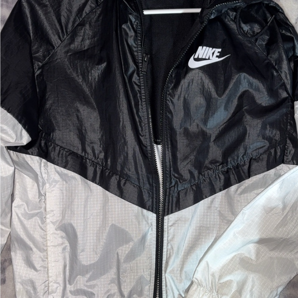Nike Black and Gray Windbreaker Jacket